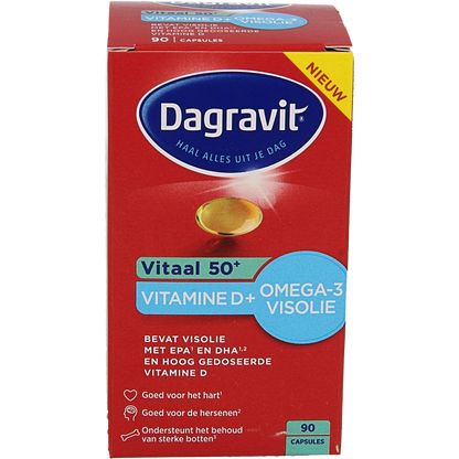 Dagravit Vitaal 50+ omega/vitamine D  90.00 Capsules