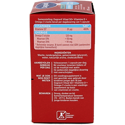 Dagravit Vitaal 50+ omega/vitamine D  90 Capsules