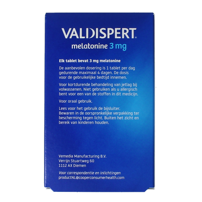 Valdispert Melatonine 3 mg 30 Tabletten