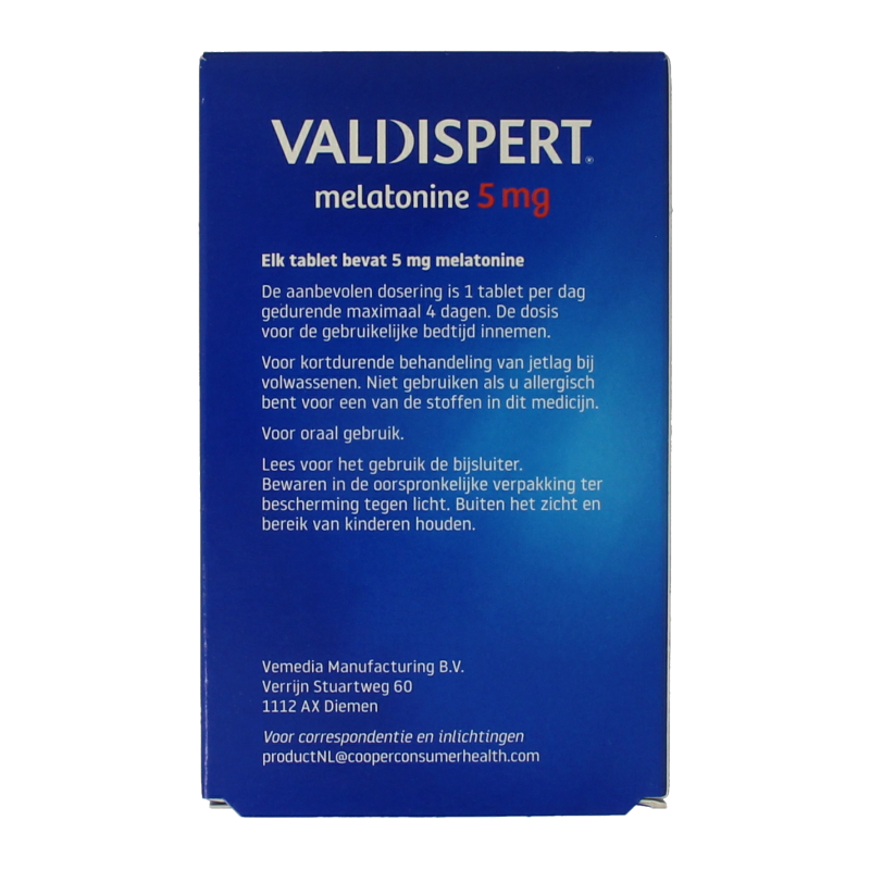 Valdispert Melatonine 5mg 30 Tabletten