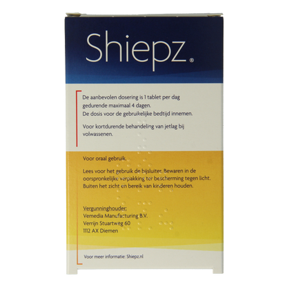 Shiepz Melatonine 5mg 30 Tabletten