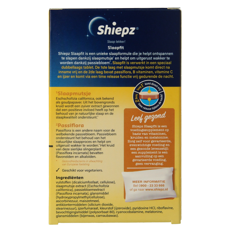 Shiepz Slaapfit 0.29 mg 30 Stuks