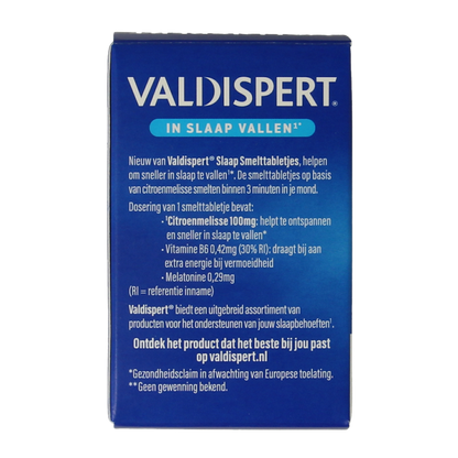 Valdispert Slaap smelttablet 30 Smelttabletten