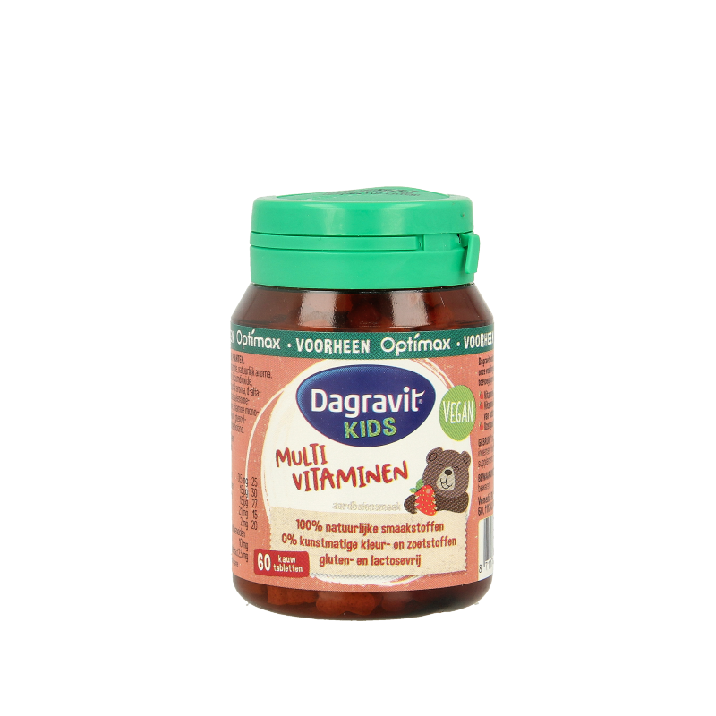 Dagravit Natural kids aardbei 60 Tabletten