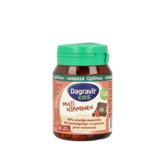 Dagravit Natural kids aardbei 60 Tabletten