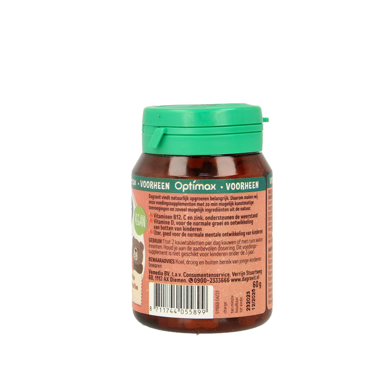 Dagravit Natural kids aardbei 60 Tabletten