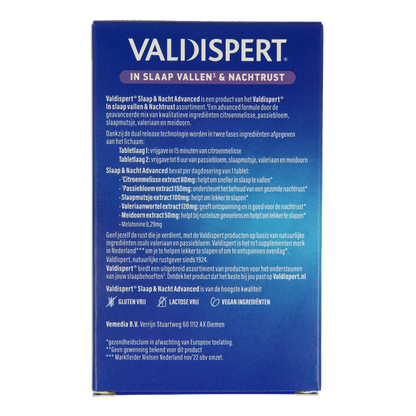 Valdispert Slaap & nacht advanced 30 Tabletten