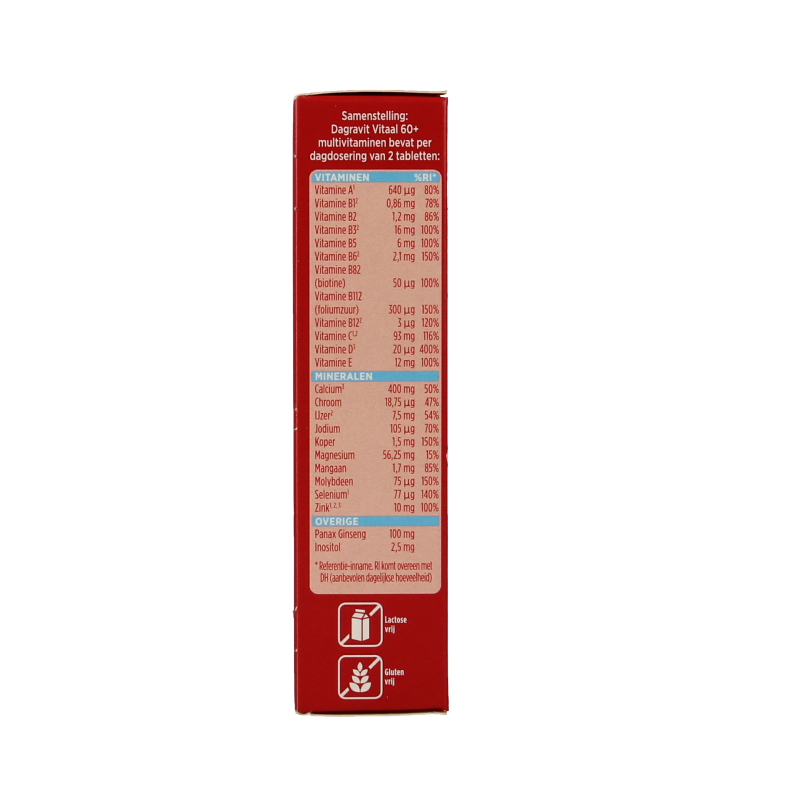Dagravit Totaal 30 vitaal 60+ 60 Tabletten