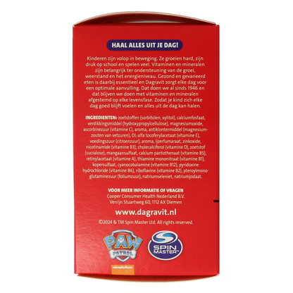 Dagravit Kids extra 3 - 5 jaar 60 Kauwtabletten