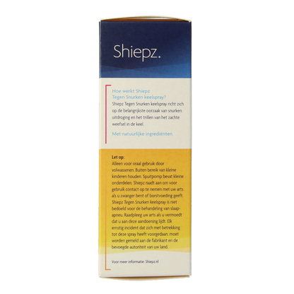 Shiepz Keelspray tegen snurken 23.5 Milliliter