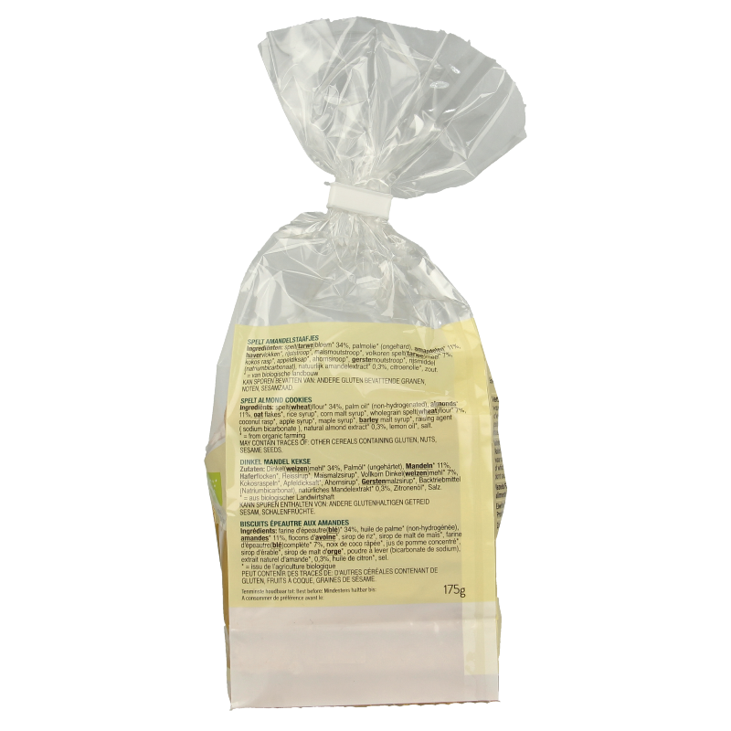 Billy's Farm Speltstaafjes amandel bio 175 Gram