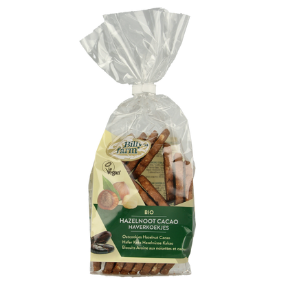 Billy's Farm Haverkoekjes hazelnoot-cacao bio 175.00 Gram