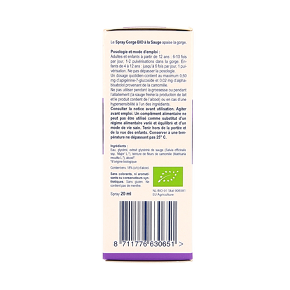 Weleda Salie keelspray bio 20 Milliliter