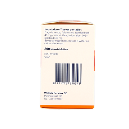 Weleda Hepatodoron kauwtabletten 200 Tabletten