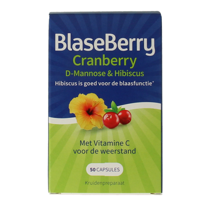 Blaseberry Cranberry D-Mannose & hibiscus 50 Capsules