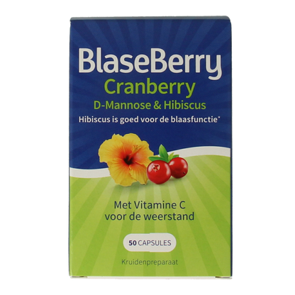 Blaseberry Cranberry D-Mannose & hibiscus 50.00 Capsules