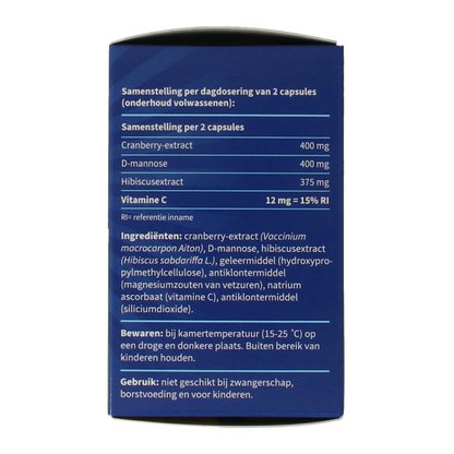 Blaseberry Cranberry D-Mannose & hibiscus 50 Capsules