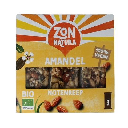 Zonnatura Muesli notenmix reep amandel bio 3.00 Stuks