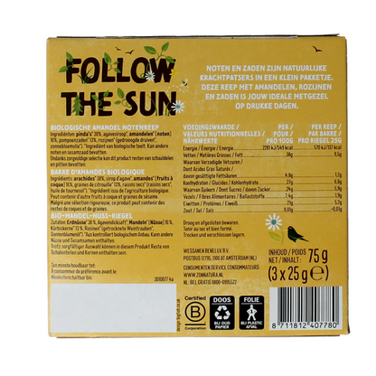Zonnatura Muesli notenmix reep amandel bio 3.00 Stuks