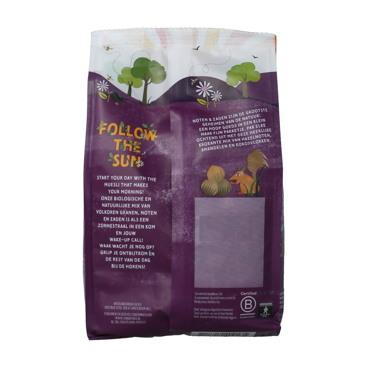 Zonnatura Krokante muesli noten en zaden bio 375.00 Gram