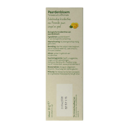 Piramide Paardenbloem thee bio 20 Stuks
