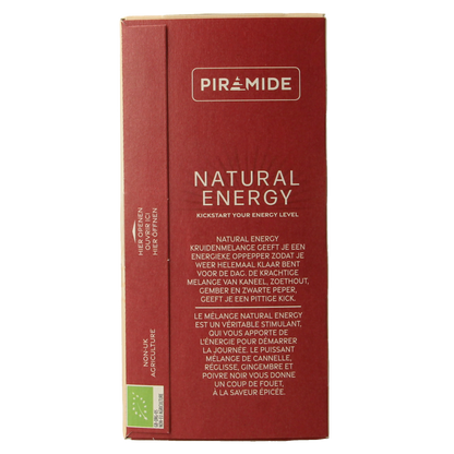 Piramide Natural energy bio 20 Zakjes