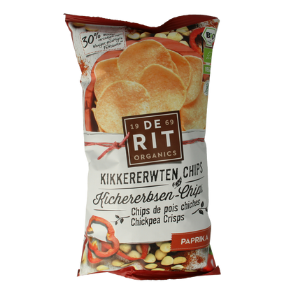 De Rit Kikkererwtenchips paprika bio 75 Gram