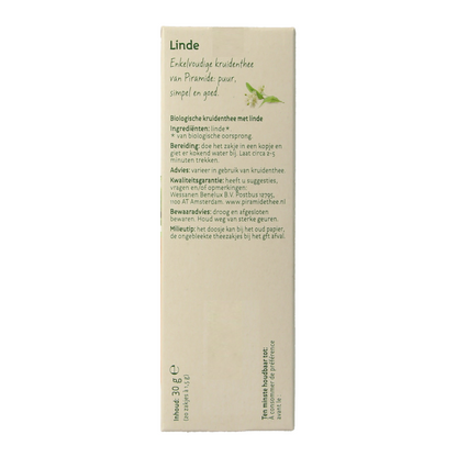 Piramide Lindebloesem thee eko bio 20.00 Zakjes