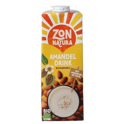 Zonnatura Amandel drink ongezoet bio 1.00 Liter