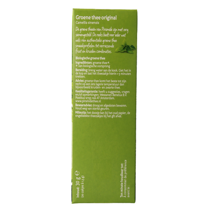 Piramide Groene thee eko original bio 20 Zakjes