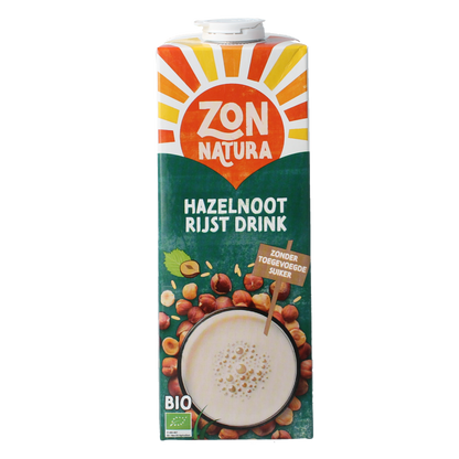 Zonnatura Rijst hazelnoot drink bio 1 Liter