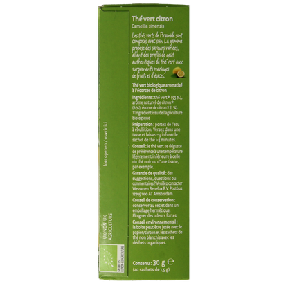Piramide Groene thee met citroen bio 20.00 Zakjes