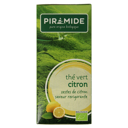 Piramide Groene thee met citroen bio 20.00 Zakjes