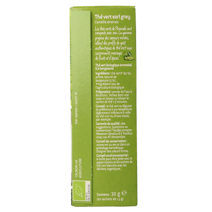 Piramide Groene thee & earl grey eko bio 20.00 Zakjes