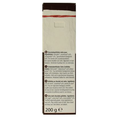De Rit Chocoreale hagelslag extra puur bio 200 Gram