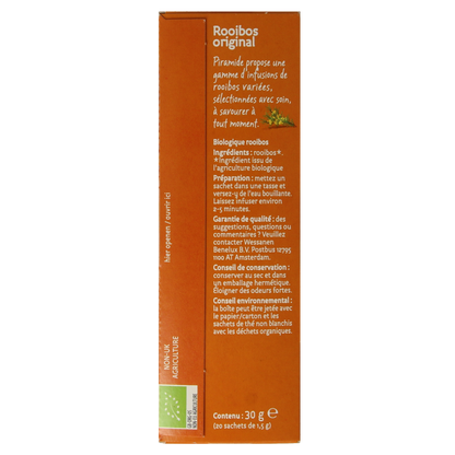 Piramide Rooibos original thee bio 20 Zakjes