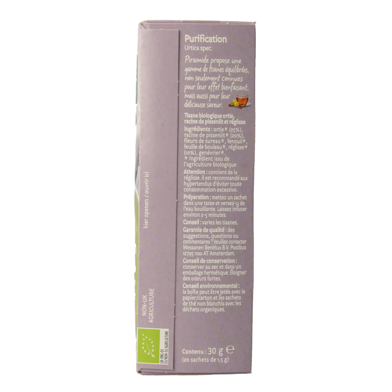 Piramide Detox thee eko bio 20 Zakjes