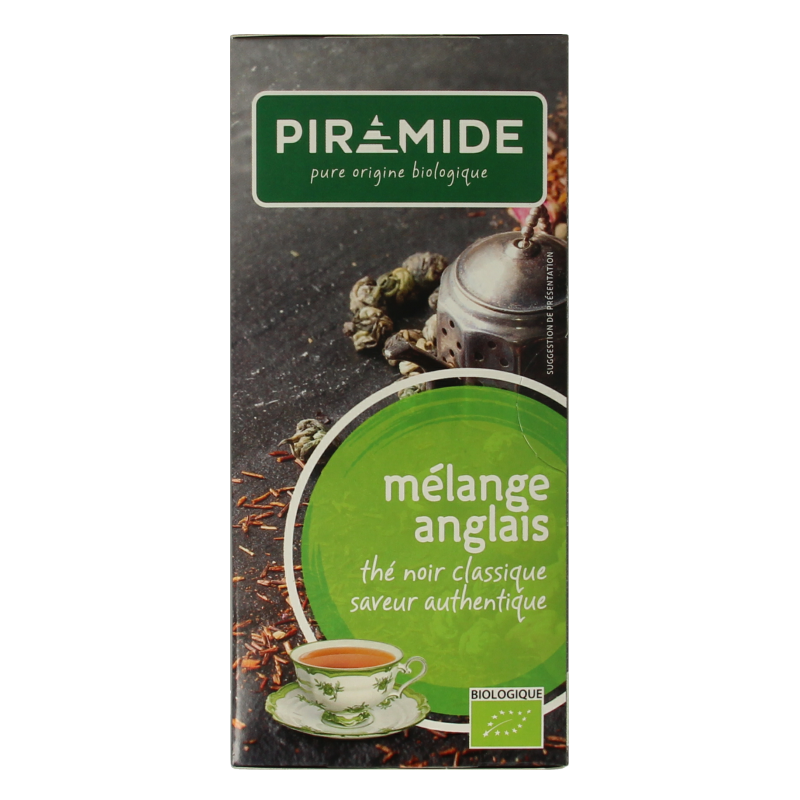 Piramide Engelse melange thee eko bio 20 Zakjes