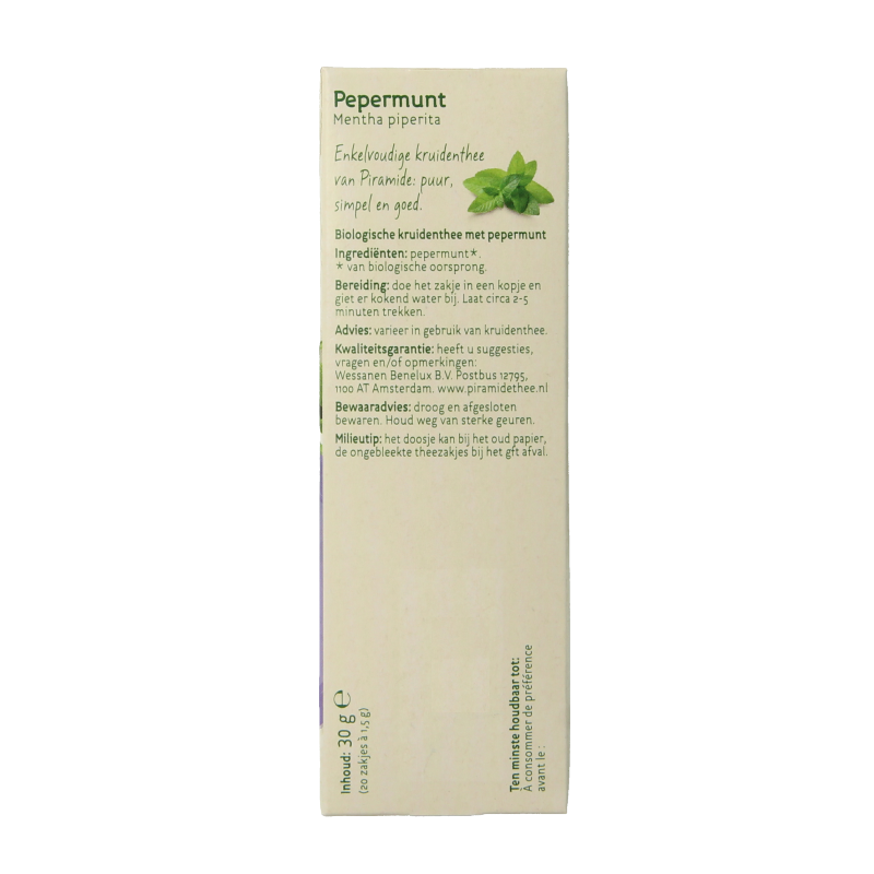 Piramide Pepermunt thee eko bio 20 Zakjes