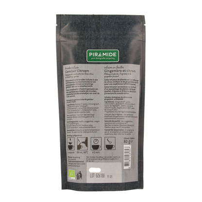 Piramide Gember citroen bio 80.00 Gram