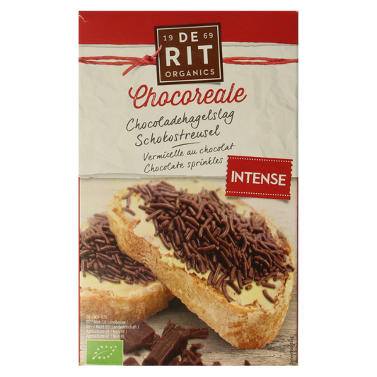 De Rit Chocoreale hagelslag puur bio 225 Gram