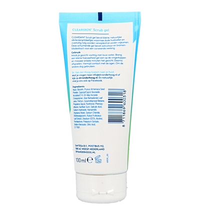 Dr. van der Hoog Clearskin scrub gel tube  100 Milliliter