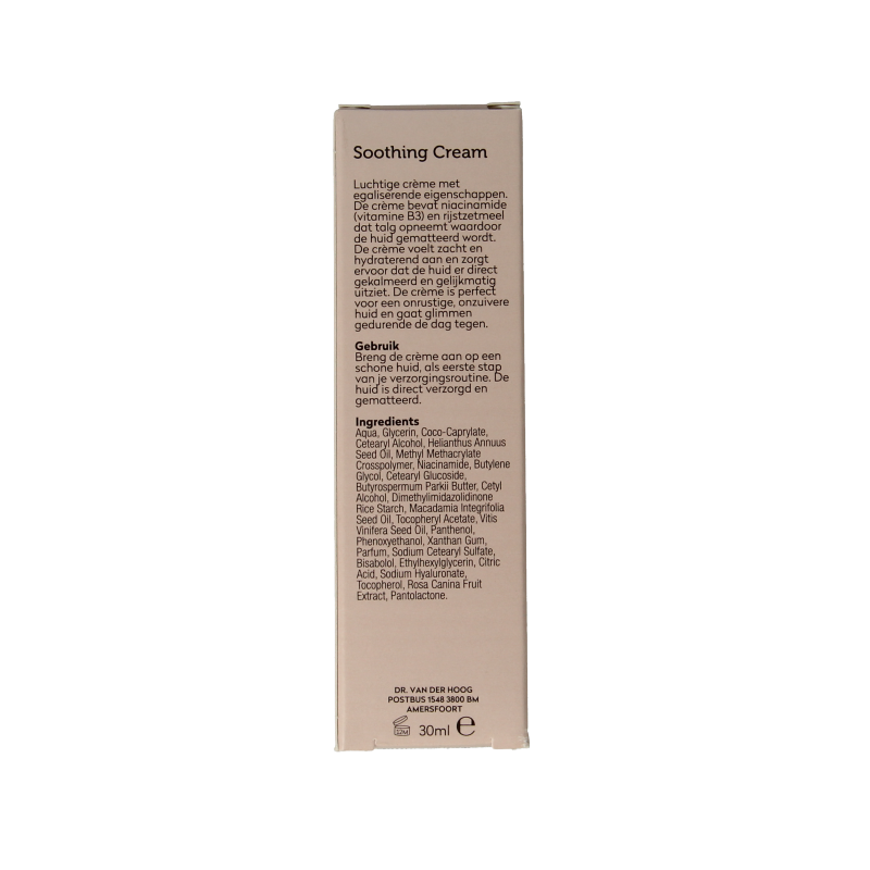 Dr. van der Hoog Clear soothing cream  30 Milliliter