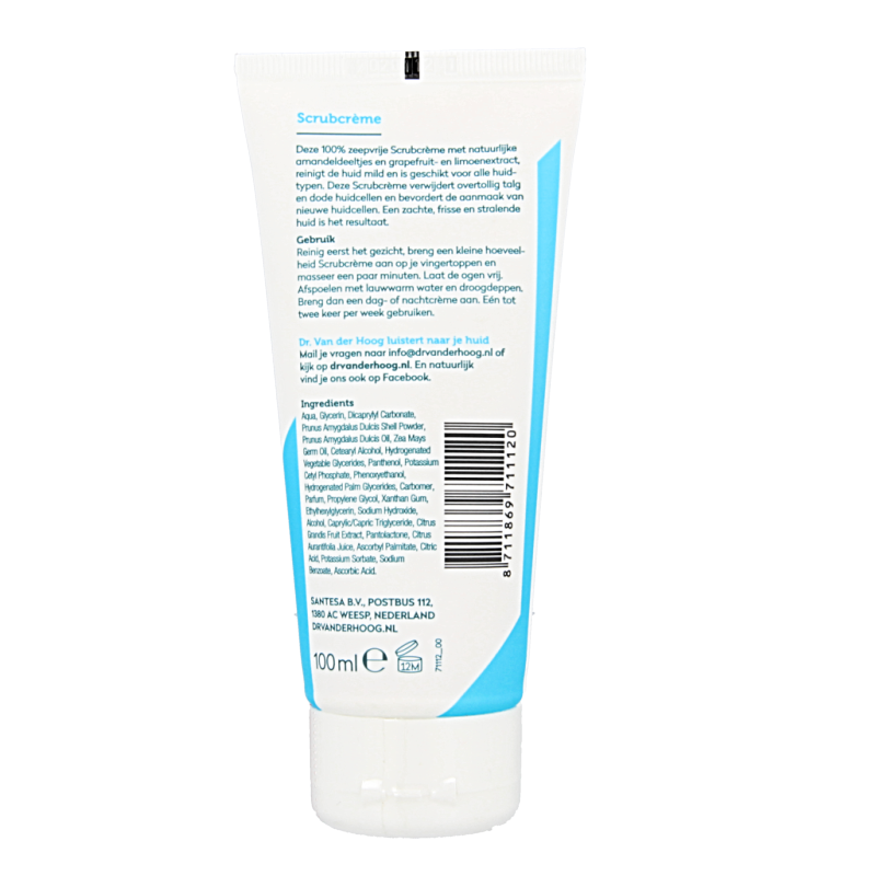 Dr. van der Hoog Scrubcreme tube  100 Milliliter