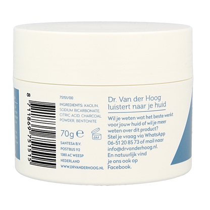 Dr. van der Hoog Poedermasker houtskool 70 Gram