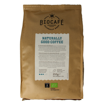 Biocafe Coffee pads caffeinevrij bio 36 Stuks