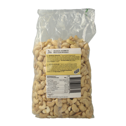 Nice & Nuts Cashewnoten rauw bio 1 Kilogram