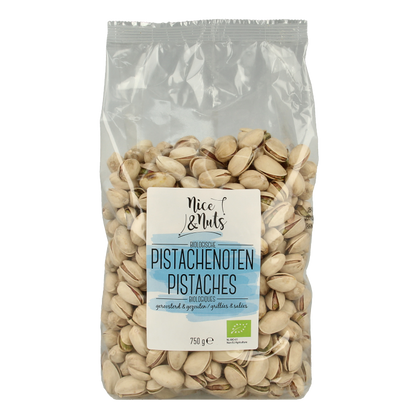 Nice & Nuts Pistache geroosterd en gezouten bio 750 Gram