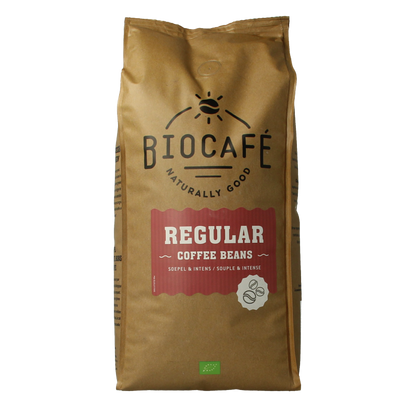 Biocafe Koffiebonen regular bio 1 Kilogram