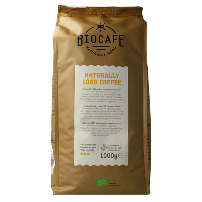Biocafe Koffiebonen arabica bio 1.00 Kilogram